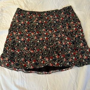Sezane floral mini skirt